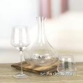 Anpassade retro eleganta kristallvinsglasögon Decanter set